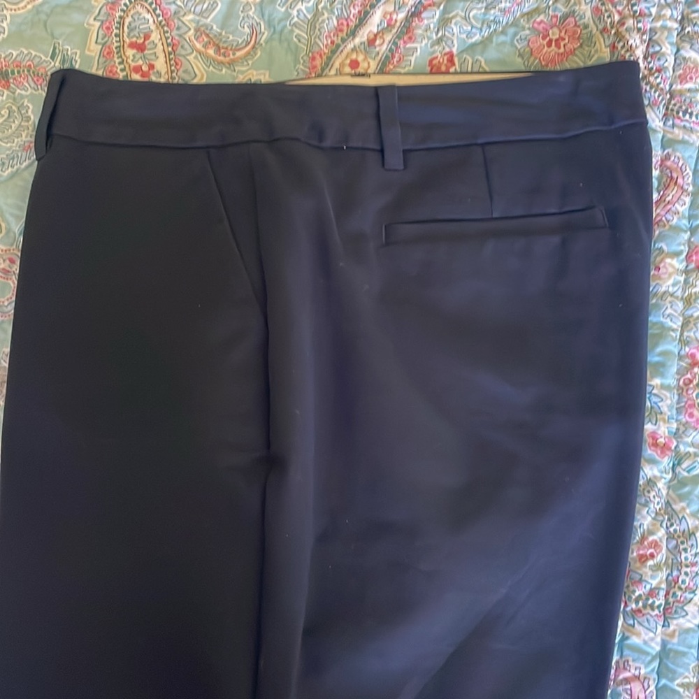 Lands End flare leg black dress pants - Picture 2 of 5